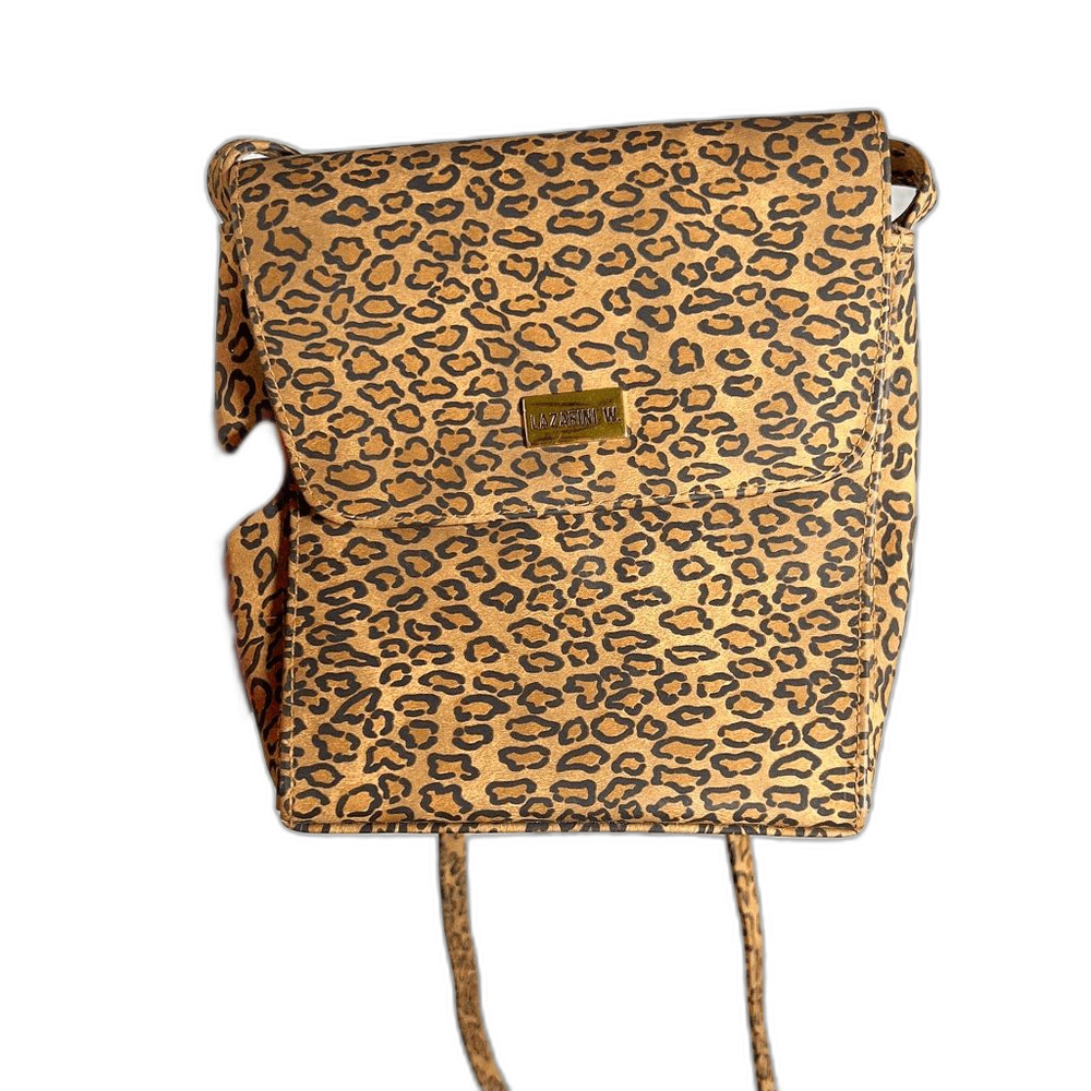 Lazarini W. Messenger Bag Y2k 90s Animal Print Mob Wife Old Money Mini Bag